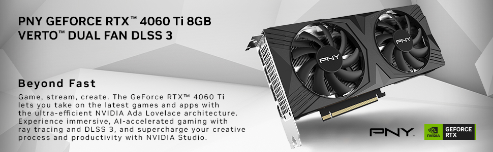 【新品未開封】　PNY RTX 4060Ti 16GB VERTO DUAL PNY GeForce RTX 4060 Ti VERTO Dual Fan 16GB GDDR6