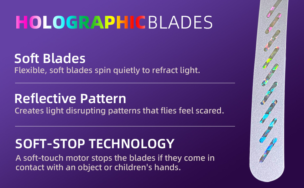 2 Pack Fly Fans for Tables, Outdoor Fly Fan, Table Top Bug Repellent