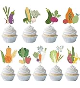 Locally Grown Baby Shower Decorations - Yoyuspy 36PCS Farmers Market Party Decor Cupcake Toppers ...