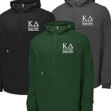 Kappa Delta Lightweight Windbreaker, Rain Coat, Unlined Pullover