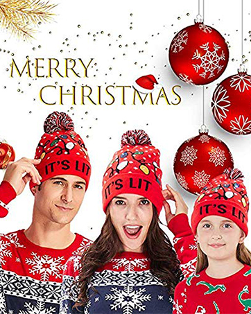 led christmas hat