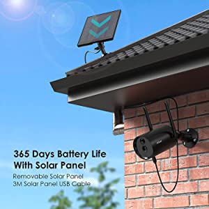 battery security camera ieGeek solar security camera