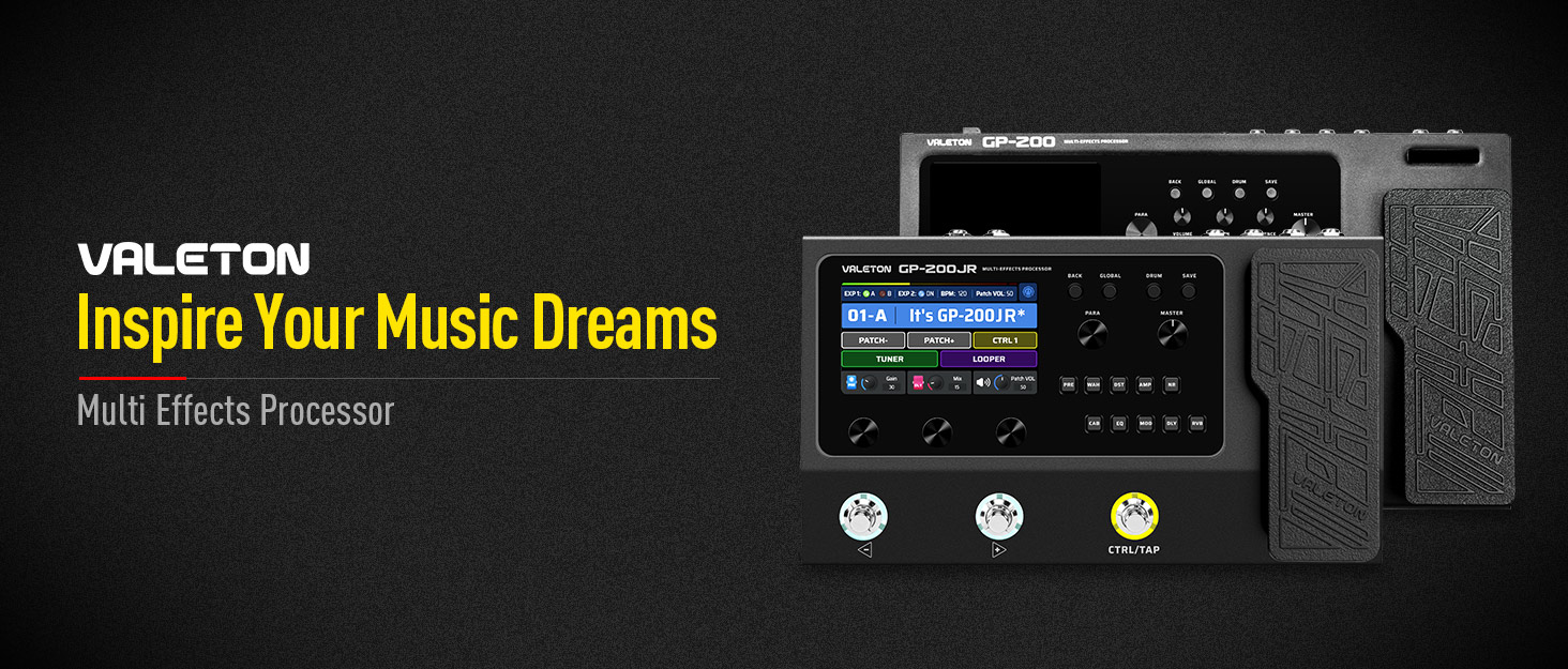 VALETON Multi Effects Processor MultiEffects Pedal with