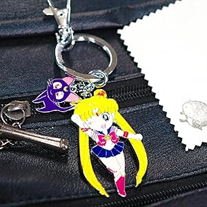 セーラームーン　キャラクター キーリング キーホルダー 2個セット 当時品 セーラームーン キャラクター キーリング キーホルダー 2個