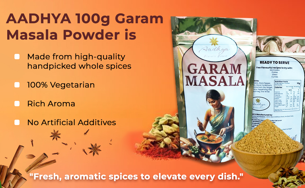 AADHYA 100g Garam Masala Powder SPN-MX9E8