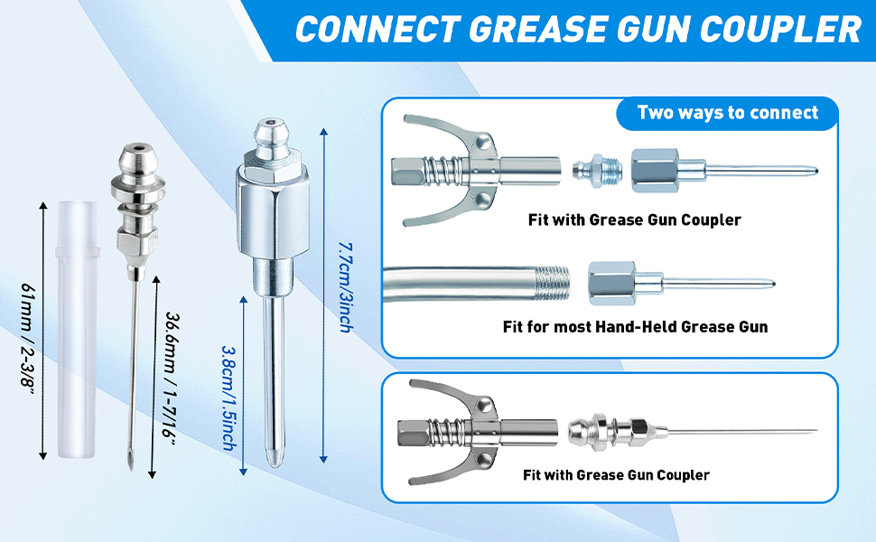 NANOXITY Grease Gun Needle Tip, Grease Needle Nozzle