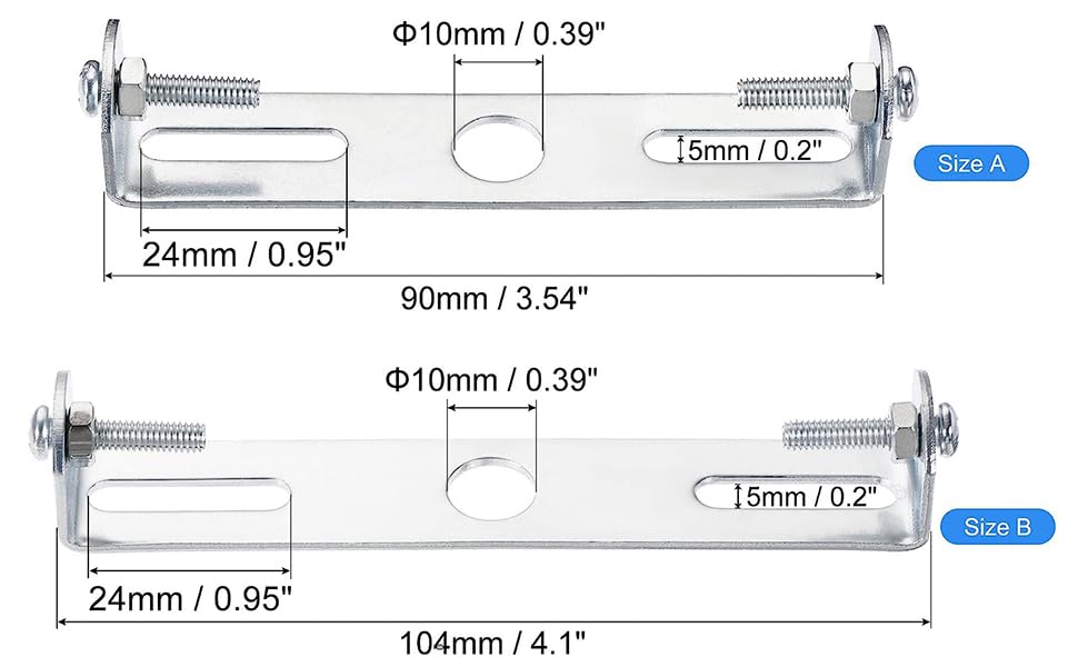 4PCS Ceiling Light Fixture Bracket,9cm/10.5cm Pendant Bracket with