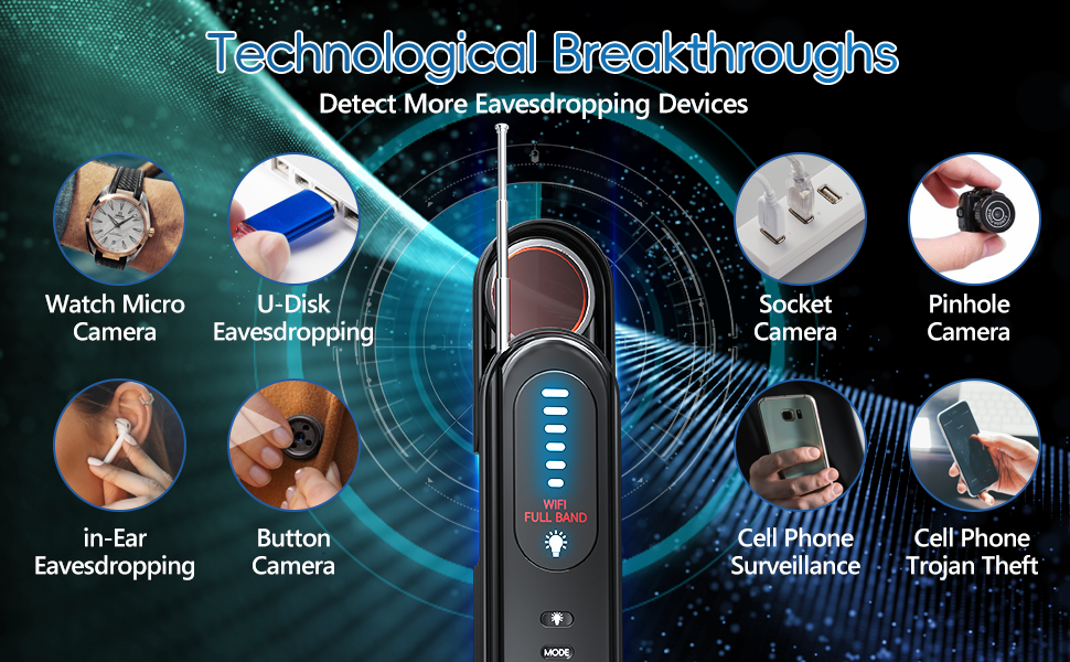 TANHUKEN Hidden Camera Detectors Anti Spy Detector Hidden