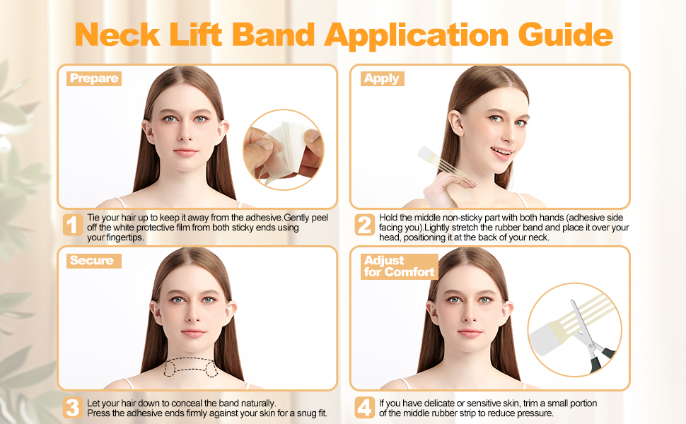 Neck Lift Band Application Guide