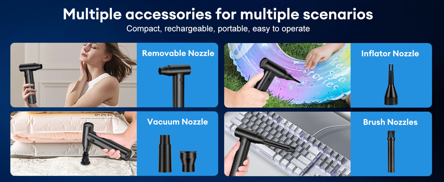 Electric air Duster Full Metal Compressed Air Duster