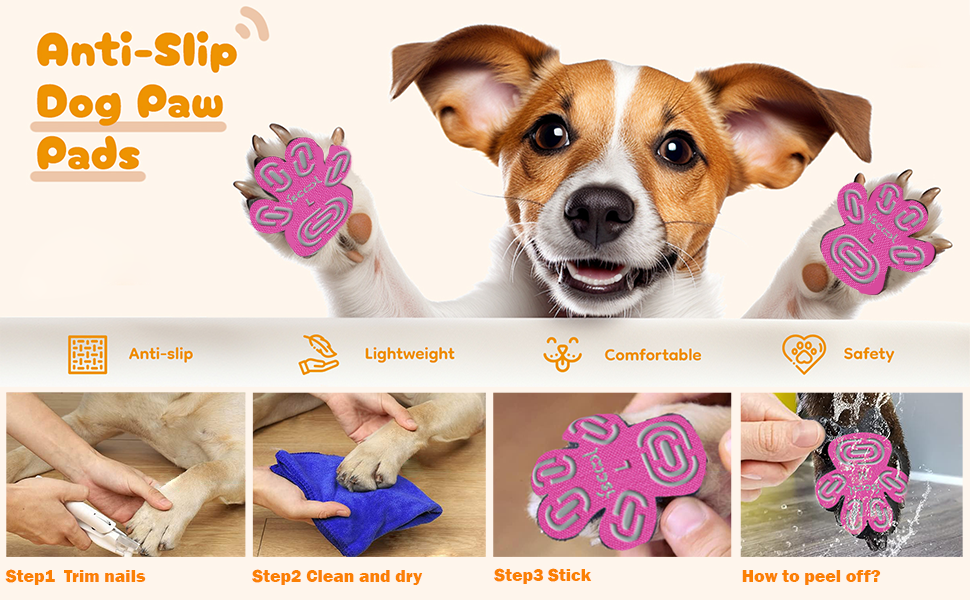 yucca Dog Anti Slip Paw Grips Traction Pads, Dog Paw