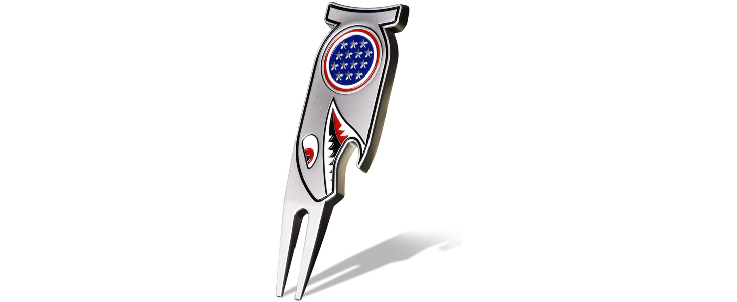 Shark Cool 4-in-1 Golf Divot Repair Tool