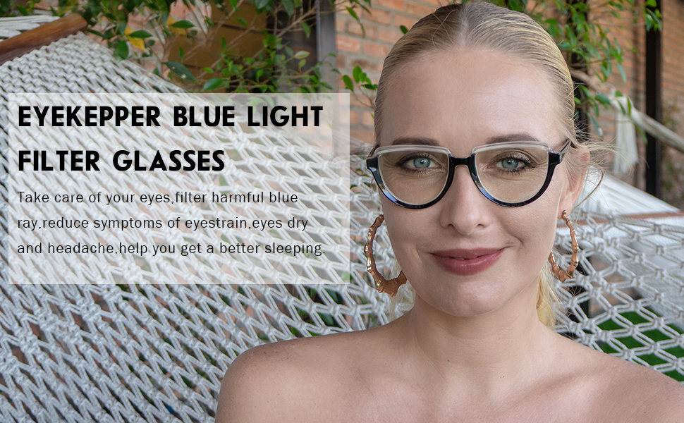 Blue light blocking glasses