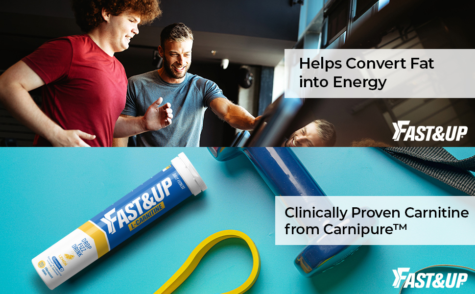 Fast&Up LCarnitine 1000mg LCarnitine Tartrate Pure, Caffeine Free