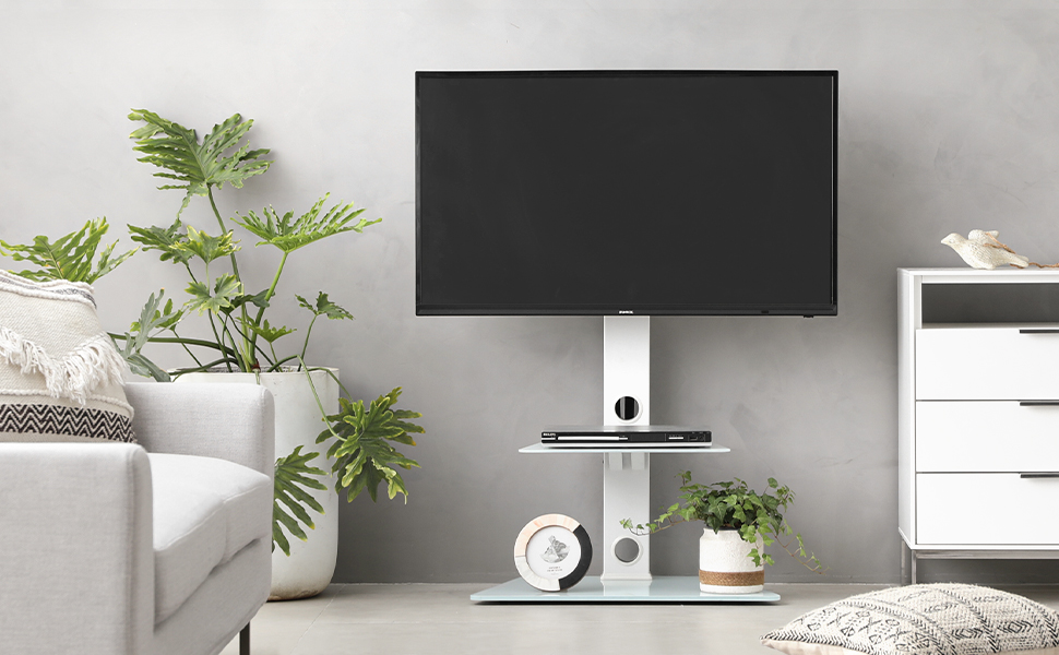 【新品未使用】テレビスタンド　ホワイト　モダンデコ Amazon.co.jp: モダンデコ テレビスタンド 32～70インチ対応 壁