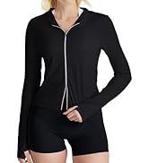 AVGO Women's UPF 50+ Sun Protection Athletic Jacket Zip Up Hoodie Lightweight Long Sleeve Sun Shi...