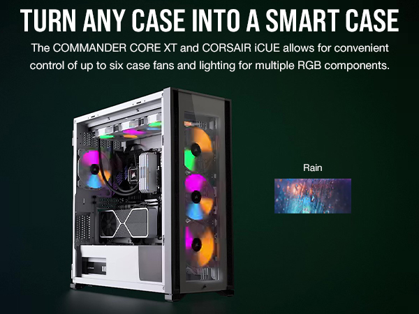 CORSAIR iCUE Commander CORE XT, Digital Fan Speed and RGB