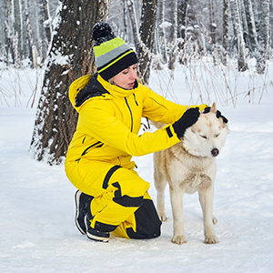 Kann im Winter bei Spaziergängen im Freien getragen werden, wenn Sie Ihren Hund ausführen