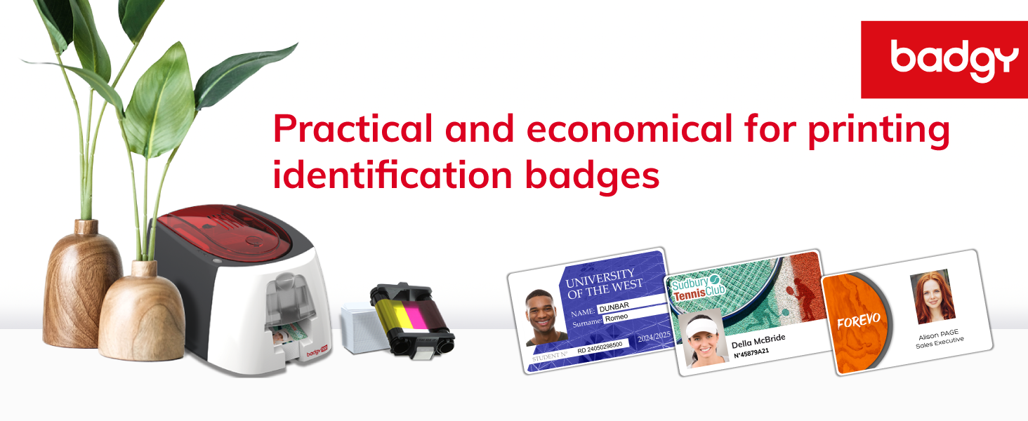 Badgy 100 ID Badge Printer For Custom Badges and Identification