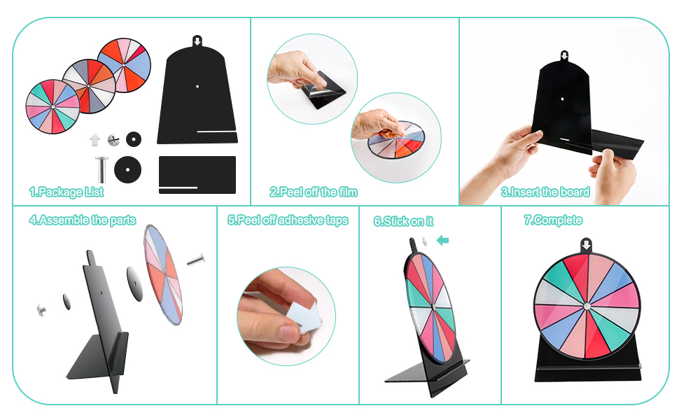 6 inch Spinning Prize Wheel