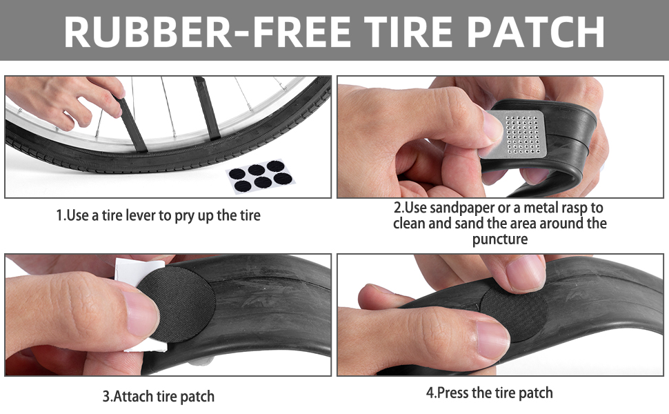 Bike Tire Repair Kit Bycicle Inner Tube Puncture Patch Kits, with