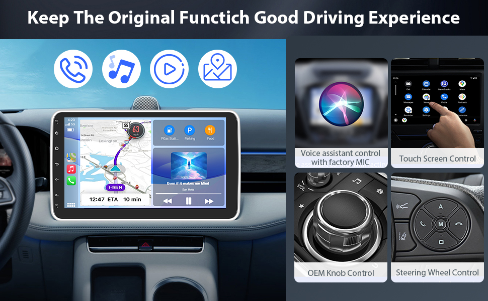 Rimoody Wireless Apple CarPlay Adapter Wireless Android Auto Adapter