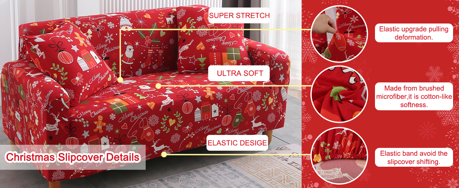 christmas couch cover