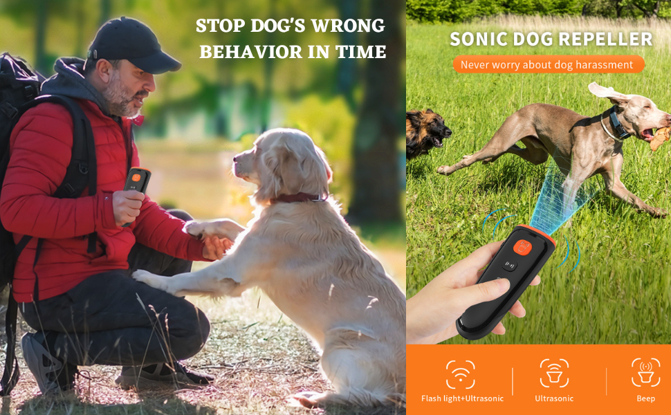 Press Dog Barking Control Device Ultrasonic Dog Barking