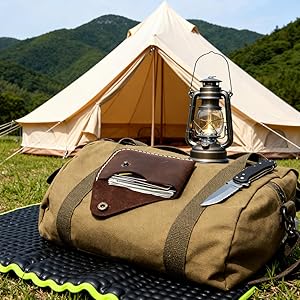 Outdoor Ready Handmade Full Grain Leather Card Holder, Ultra Slim Card Case for Travel &amp; Camping