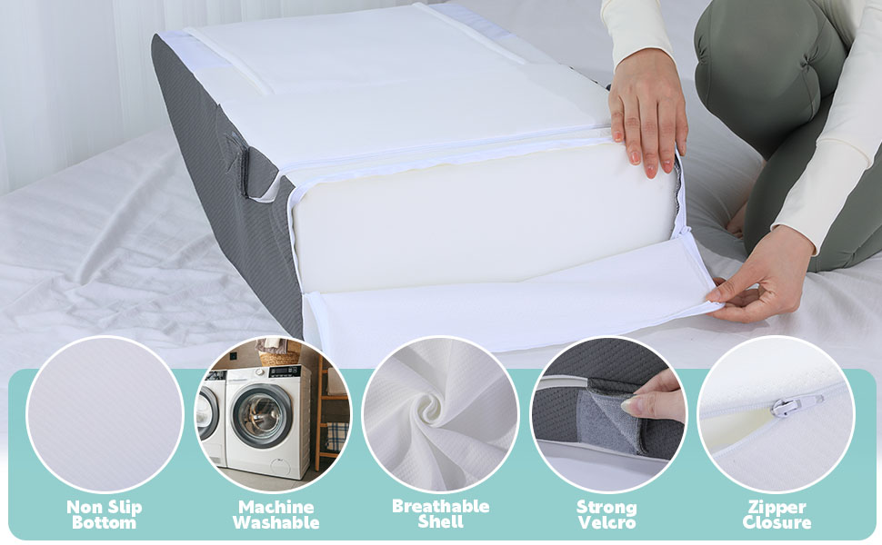 HOMBYS Adjustable Knee Wedge Pillow for Leg Pain Relief and Elevation 2fc2b6fe 8424 46af Abb8 Bc7b8f7fea5c. CR0,0,970,600 PT0 SX970 V1