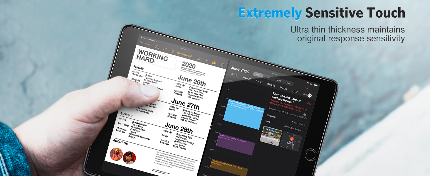OMOTON Screen Protector Compatible with iPad 9th 8th 7th Generation (10