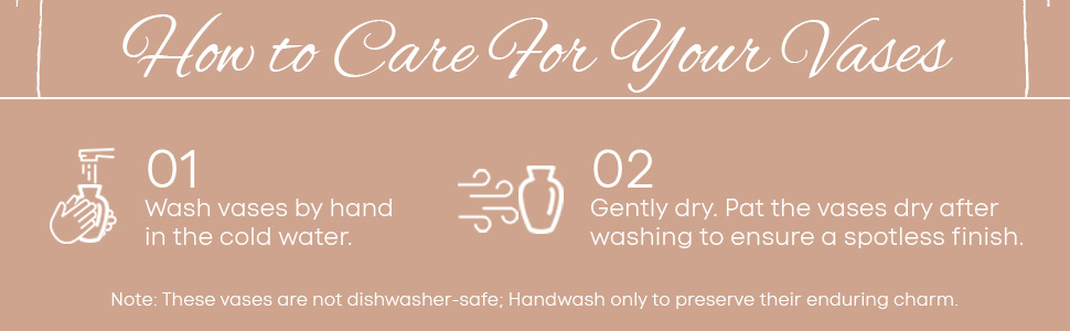 Glass Bud Flower Vase Set, Clear Glass V... 18 How to Care for your Vases