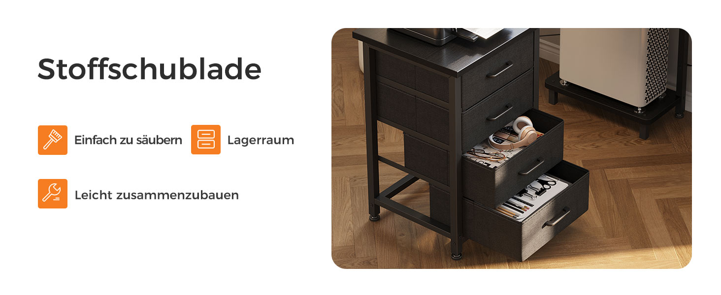 schreibtisch mit stauraum