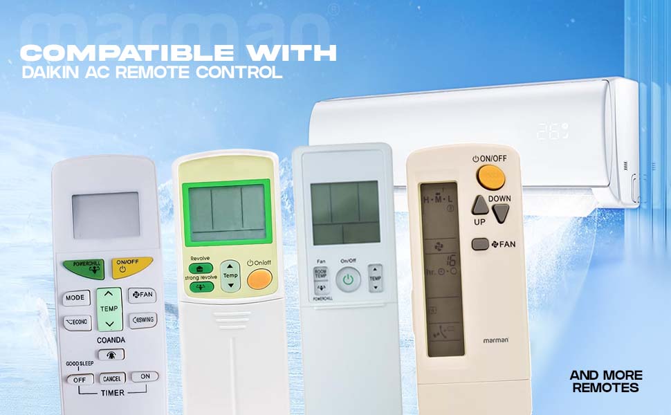 Diwali Offer Buy Now Marman® Compatible With Daikin Ac Remote Original Suitable 10 Daikin Ac Remote
