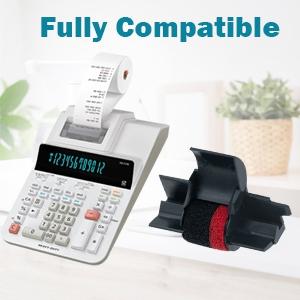 6 PK Royal 435DX Cash Register Ink Rollers Black Adler Royal