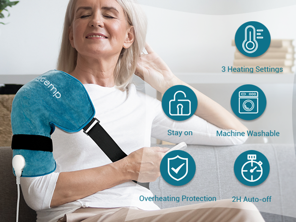 heated shoulder brace wraps