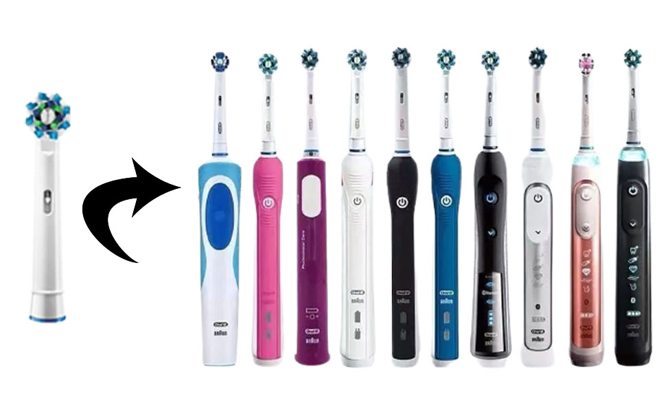 Lazy Electric Toothbrush Head Soft Bristles Ceaning Small Brush Head