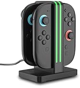 WUXIDIXI Charging Dock Compatible with Nintendo Switch 2 Joy Con Controllers, Switch 2 Charging S...