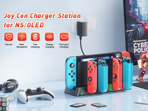 Amazon.com: Wenocally Switch Controller Charger Dock Station