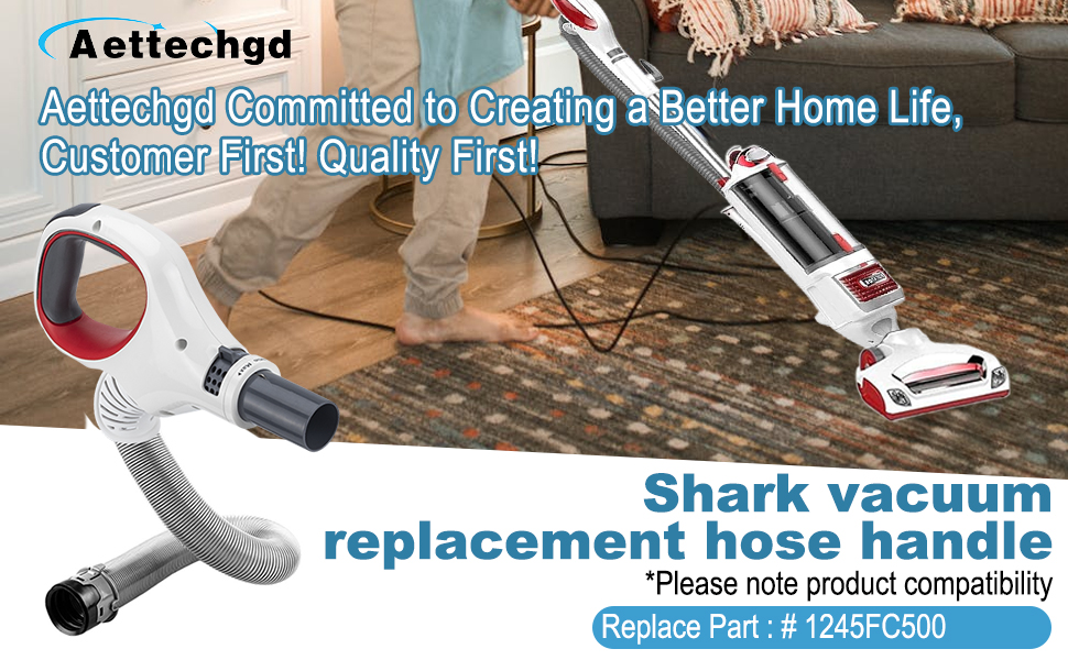 Aettechgd Shark Vacuum Parts, Upgraded Replacement Hose Handle for Shark Rotator
