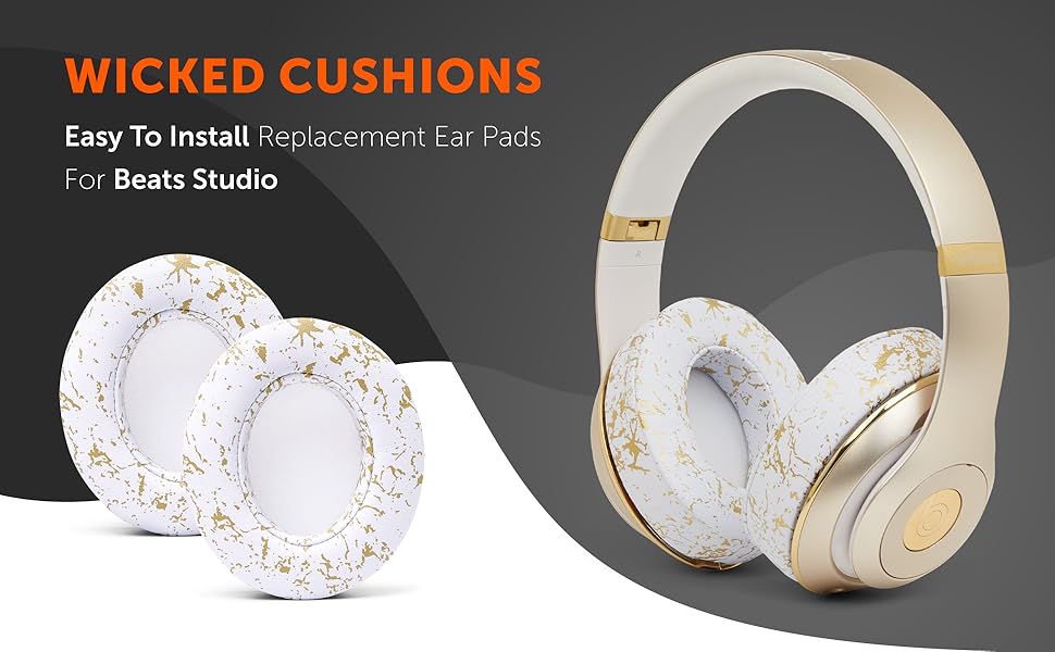 WC Wicked Cushions Replacement Ear Pads for Beats Studio 2 & 3 (B0501