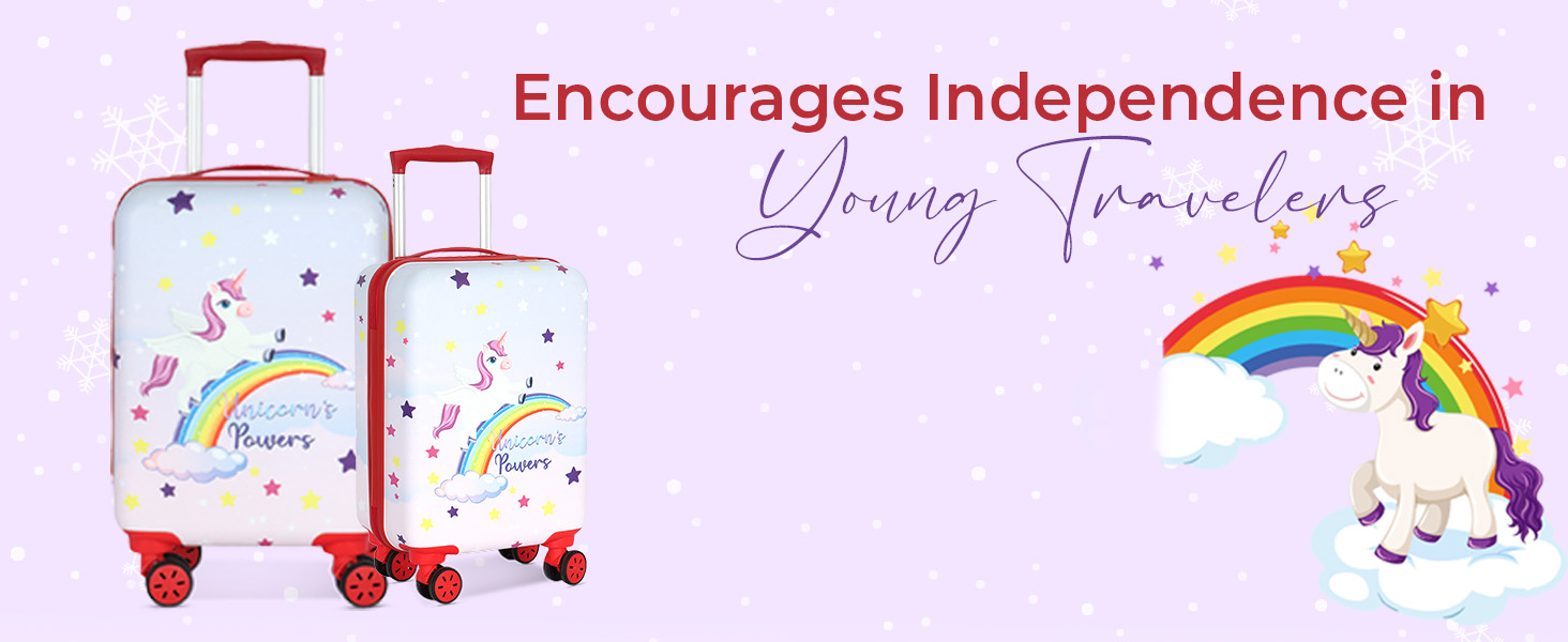 Unicorn Kids Trolley Bag