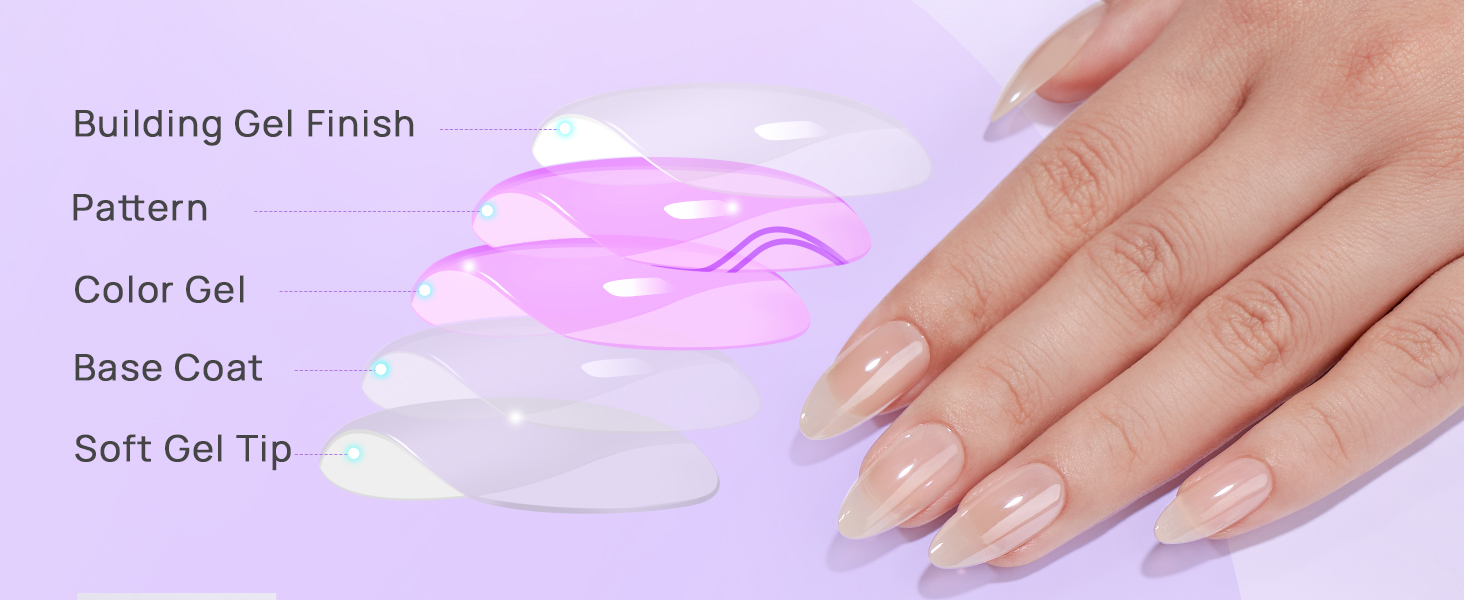 Press On Nails Medium BTArtbox Soft Gel Press on Nails Almond Chrome Nails, Light Weight & Fit