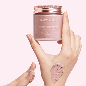 Mary&May, Rose extract, Hyaluronic, Hydrating, Washoff Pack, facial mask, mask pack, soothing, vegan