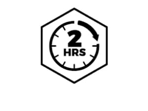 Cooling lasts 2 hours