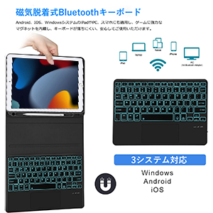 ❤iPadを瞬時に美しく便利なMacBook仕様に♪❤ケース＆キーボード1 ❤iPadを瞬時に使いやすく便利なMacBook仕様に♪❤ケース