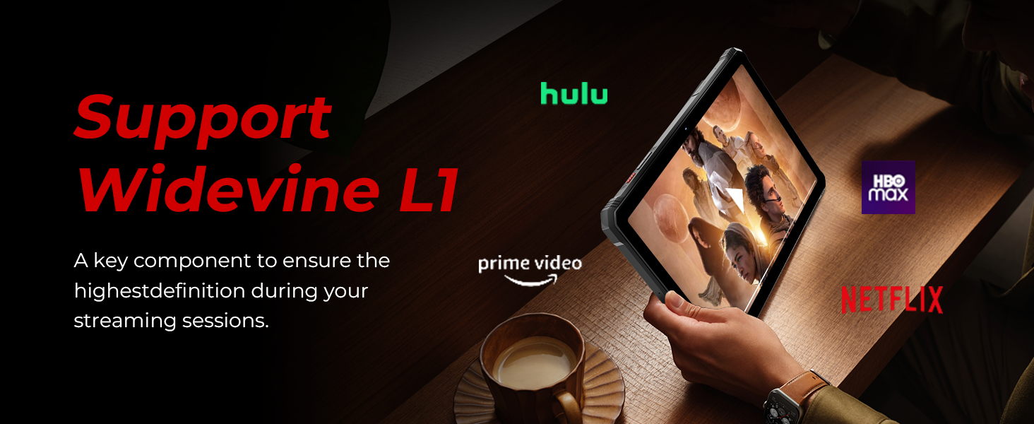 HOTWAV R9 Pro Outdoor Tablet support Widevine L1
