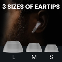 3 sizes of eartips