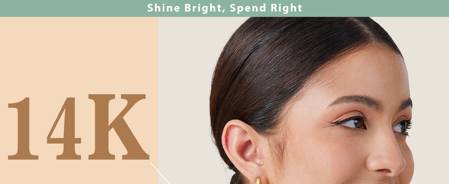 gold hoop earrings