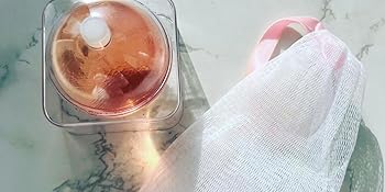 jelly ball cleanser in case with mesh foaming bag